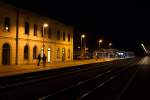 Abendliche Impression am Bahnhof von Bischofswerda am 07.12.14.