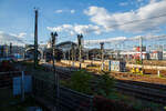 Blick von Südosten auf den Hauptbahnhof Köln am 08.10.2021.