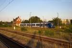 620 404-3 vlexx GmbH als RB51  ODEG  (RB 68877) von Rathenow nach Brandenburg Hbf, bei der Ausfahrt aus Rathenow.