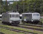 111 082-4 und Re 6/6 11603 der Railadventure bei der Parallelrangiershow.
