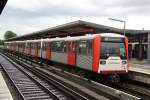 U3 von Mundsburg,Hamburg nach Wansbek Gartenstadt im Zentralbahnhof Hamburg-Barmbek.(23.07.2011)