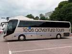 MAN Lion's Coach von Leos Adventure Tours aus Deutschland im Stadthafen Sassnitz.