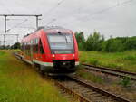 RB Barth-Stralsund,gefahren vom 640 001,erreichte,am 03.Juli 2026,den Anschlu�bahnhof Velgast.