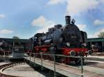 Die 38 1301 am 31.05.2009 auf der Drescheibe in Ampflwang. (Eisenbahnmuseum)
