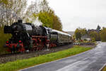 Die 52 4867 / 052 867-3 (90 80 0052 867-3 D-HEF) der Historische Eisenbahn Frankfurt e.V., ex GKB 152.4867 (Graz-Köflacher Eisenbahn- und Bergbaugesellschaft), ex ÖBB 152.4867, ex DRB 52