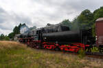 Die 52 8134-0 der Eisenbahnfreunde Betzdorf fuhr Sonderfahrten, anl�sslich der 100 Jahr Feier der Westerwaldbahn (WEBA) am 31 August 2013, zwischen Scheuerfeld/Sieg und dem Betriebshof Bindweide der