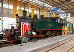 Die Mallet-Dampflokomotive G 2×3/3 104 der Museumsbahn Blonay–Chamby,  ex Süddeutsche Eisenbahn Gesellschaft SEG 104 „Zell“ (später Mittelbadische Eisenbahngesellschaft MEG 104) am