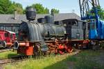 Eine Dampflok der Bauart Hohenzollern Crefeld, eine verstärkte preußische T3,  am 09.06.2014 im Dampflok-Museum Hermeskeil.