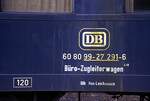Bauzugwagen B�ro-und 418; 60 80 99 -27 291-6; GLb Hannover-Leinhausen am 31.03.1978.