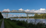 218er-Doppel auf der Hochbrcke von Hochdonn am 29.