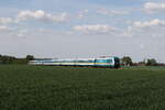 223 061 auf dem Weg nach Regensburg am 1. Mai 2024 bei Zeitlarn.