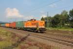 Locon Lok 209 fuhr am 27.07.2011 einen Containerzug in Richtung Bremen.