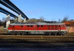 LEG 132 004-3 oder 92 80 0232 204-0 D-LEG, ex 232 004-2, LTS 0194, 1973, EBO-Abn.LfB SN 409/06, REV/BCS X/29.04.2015 abgestellt in Kiel-Wik an der Öhlmühle.