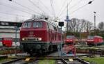 IGE 215 001-7 ( Krupp 4980, 1968, REV/RPRS/18.03.15) zu Gast im Norden hier aufgenommen auf der Drehscheibe im Bw Kiel. Das Bild wurde freundlicher Weise von A.Staal zur Verfügung gestellt. Kiel 03.12.2021