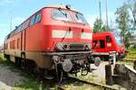 218 005/225 805 und 650 109 aufgenommen in Friedrichshafen von einer öffentlichen Strasse aus.