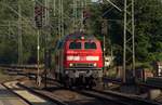 218 380-4 als LZF 77675(Flensburg-HH/Hbf)dieselt hier durch Schleswig, sie war die Zuglok des CN(L)1272 der am Morgen über Kiel nach Flensburg fuhr.