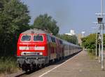 DB 218 315 und 470 mit IC 2311 nach Stuttgart.