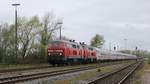 218 322 + 380 mit IC 2072 nach Stuttgart, Husum-Nord 28.04.2019