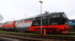 DB 218 497-6 + 218 834-0(REV/BCS X/28.07.21)Niebüll Gbf 27.11.2021