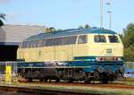 Die o/b DB 218 315 ruht sich im Bw Niebüll aus,  22.09.2026 Die o/b DB 218 315 ruht sich im Bw Niebüll aus,  22.09.2026