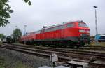 DB 218 379-6, 218 366-3 und RP 218 402-6, Niebüll Gbf 14.06.2020