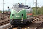 10.Lok: Gastlok 220 053-0 der Brohltal Eisenbahn GmbH(ex EVB 417/01), Dieselparade Koblenz-Lützel 29.09.2012