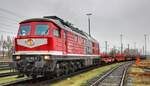 WFL 232 182-6 mit Langschienenzug Itzehoe 17.11.2021 [(C) D.Pinto, Bearb: M.Steiner]