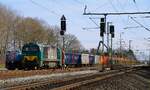 Nächster Düngerzug, diesmal mit der NRAIL/BeLog 1272 205-6 und den GATX/WASCOSA/BeLog Eamnos Wagen in Jübek. 17.03.2023