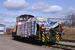 CFL Cargo 2  98 80 0261 021-6 D-CFLDE wird in Padborg einer Durchsicht unterzogen. 02.04.2018