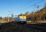 Die V 270.09 alias 221 121-7 (92 80 1221 121-7 D-SGL), eine V 200.1 der SGL Schienen Güter Logistik GmbH (Dachau), fährt am 05 März 2026 auf Tfzf (Triebfahrzeugfahrt) / als Lz (Lokzug)