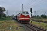 Museums U-Boot 119 158 rollt am 07.08.2010 durch den Hp Warnem�nde Werft.