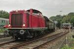 DB/DGEG 212 007 zieht der Pendelzug nach das S-Bahnbahnhof Bochum-Dahlhausen aus das DGEG-MUseum in Bochum-Dahlhausen am 17 September 2016.