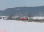 218 498-4 überführt den 628 559 als Lr 72393 von DC (Chemnitz) - MMF (Mühldorf) bei Lengenfeld.