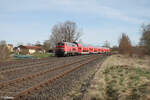 218 418-2 mit dem RE2 4859 Hof - München bei Schönfeld.