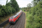 218 403-4 zieht bei Growendern den RE2 RE4852 Mnchen - Hof.