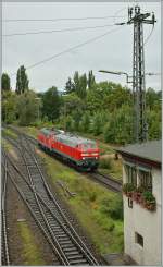 Zwei Dieselloks der Baureihe 218 in Lindau.