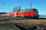 218 410-9 mit IRE 4232 Lindau Hbf - Stuttgart Hbf aufgenommen am 16.03.2013 in Lindau