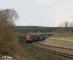 232 426-1 mit ein Containerzug bei Oberteich.