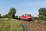 232 535-5 mit einem Kesselzug bei Schnfeld.