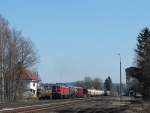 232 330-1 mit dem Frankenwald-Umleiter 51722 Nrnberg - Leipzig Engelsdorf in Pechbrunn.