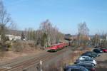 232 209-7 fhrt mit dem 51612 Seddin - Nrnberg Frankenwald-Umleiter in Marktredwitz ein.