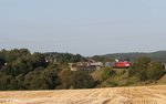 232 909-2 zieht über das Röslau Viadukt bei Seußen den 45366 XTCH nach NNR.