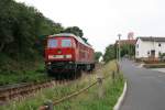 232 529-8 am 04.07.11 in Widdershausen als Lz nach Heringen/Werra.