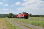 233 511-5 mit dem 49350 Schrottzug Cheb - Nrnberg bei Oberteich.