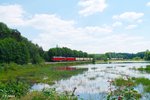 233 040 + 145 061 mit dem 51723 NNR - LE Frankenwald Umleiter kurz vor Wiesau/Oberpfalz.