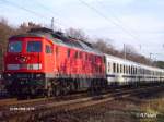 234 468-7 durchfhrt Berlin-Friedrichshain mit ein EC nach Berlin.