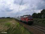 234 144-4 zieht bei Jacobsdorf(Mark) den EC45 warschau.