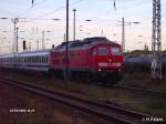 234 346-5 erreicht Frankfurt/oder mit dem EC46 nach Berlin den Bahnhof Frankfurt/Oder.