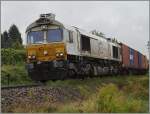 Die Euro Cargo Rail 247 056-5 ist zwischen Wasserburg und Nonnenhorn auf der Bodenseegürtelbahn Richtung Friedrichhafen unterwegs.