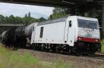 285 104-6 von ITL mit Gterzug am 23.06.11 bei Fulda